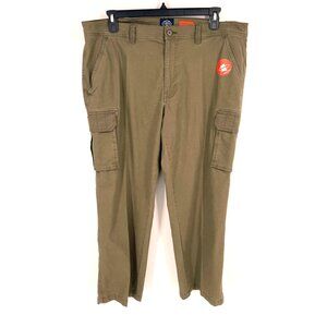 St. Johns Bay Mens Cargo Style Straight Leg Pants Size 40 x 30 Comfort Stretch